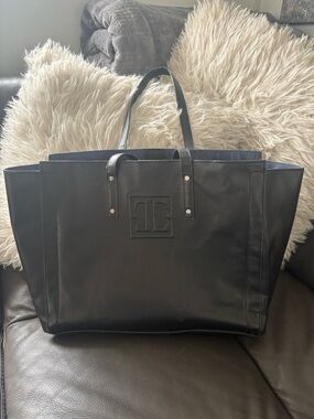 Ivanka Trump Black Shoulder Tote Bag